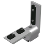 4364, 4364-Black - Living Hinge Assemblies - 15 Series - 90 deg Living Hinge w/ Corner Bracket