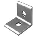 4108, 4108-Black - Joining Plates - 2 Hole 1/8 Inch Inside Corner Bracket