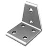 4111, 4311, 4111-Black, 4311-Black - Joining Plates - 6 Hole Center Inside Corner Bracket