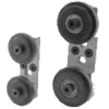 2751, 2753, 2755, 2758, 2756, 2759, 2751-Black, 2753-Black, 2755-Black, 2758-Black, 2756-Black, 2759-Black - Roller Wheel Bracket Assemblies