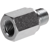 AMF 6996 - Adaptador macho/hembra, galvanizado, Presión efectiva máx. 400 bar