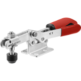 AMF 6830S - Grampo horizontal com trava de segurança, com braço de suporte aberto e base horizontal