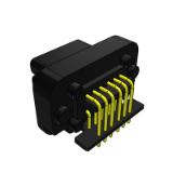 AT13-18PX-BM0XXX - Boardlock PCB Mount Receptacle, 18 Pin, RA Flange, AT Series