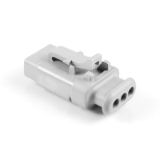 ATM06-3S-SR01XX - ATM06-3S-SR01GY 3-Way Plug, Female with Strain Relief