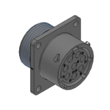 RTS014N8S03 - Square Flange Receptacle