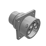 RTS016N09P03 - Ecomate, Receptacle, Flange, Size 16, 9POS, Pin