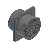 RTS016N26S03 - Square Flange Receptacle