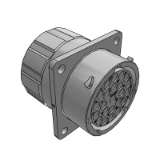 RTS018N23SHEC03 - ECOMATE, Receptacle, Square Flange, 32 Position, Female, Shell Size 18, with Silicone Seal and End Cap