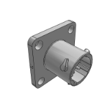 RTS08N4P - ECOMATE, Receptacle, Flange, Size 8, 4POS, Pin