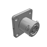 RTS08N4S - ECOMATE, Receptacle, Flange, Size 8, 4POS, Socket