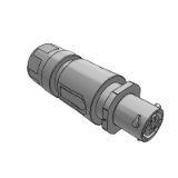 RTS1BS8N3S - ECOMATE, Receptacle, Back Shell, Size 8, 3POS, Socket