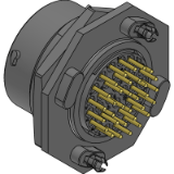 RTS718ND32S0332 - ECOMATE® AQUARIUS™ ,Receptacle, Jam Nut, 32POS, Socket, Dipsolder, Size 18